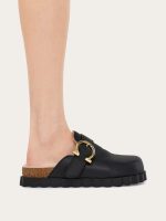 Ferragamo Gancini clog with rippled sole detail - Image 3